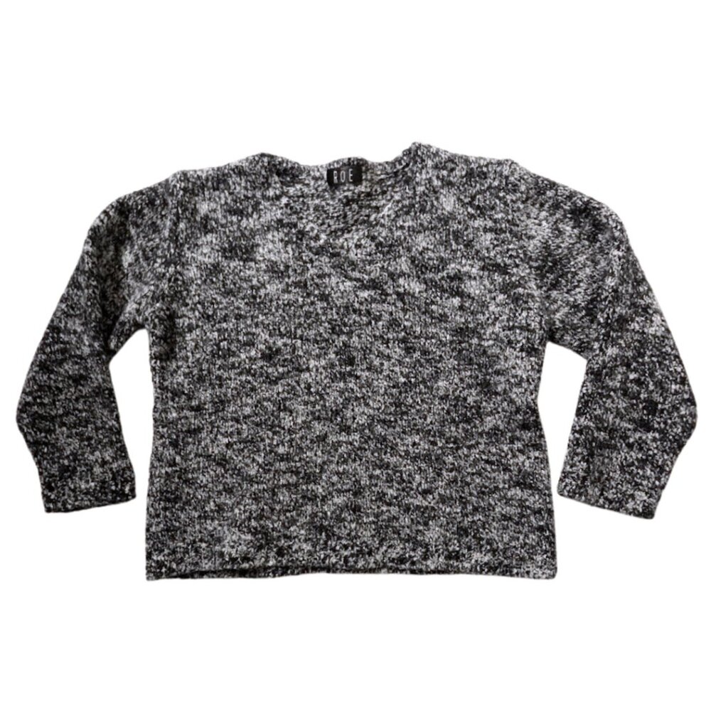 Vintage Wool Black and White Sweater Size XS